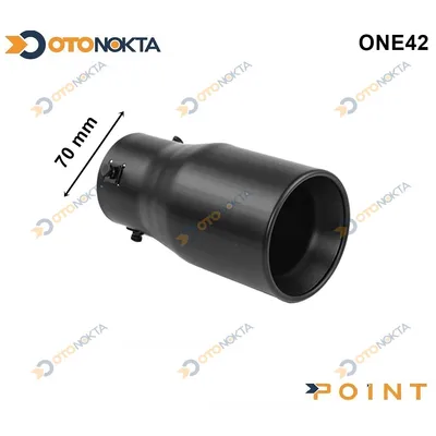 Egzoz Ucu Mat Siyah 70 mm M6