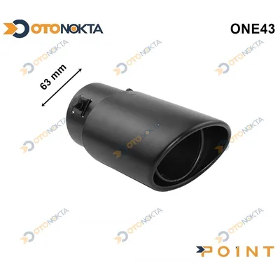 Egzoz Ucu Mat Siyah 63 mm M151