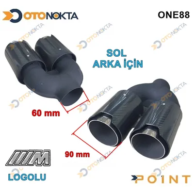 Egzoz Ucu Akrapoviç M Model 90 Lık Çift Sol