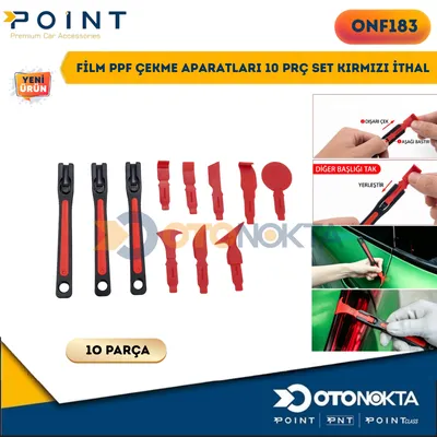 Film PPF Çekme Aparatları 10 Prç Set Kırmızı