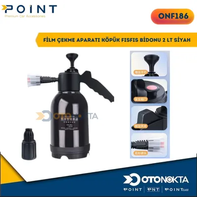 Film Çekme Aparatı Köpük Fısfıs Bidonu 2 lt Siyah