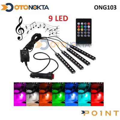 Ayak Altı Sese Duyarlı Metal 4'lü 9 LED