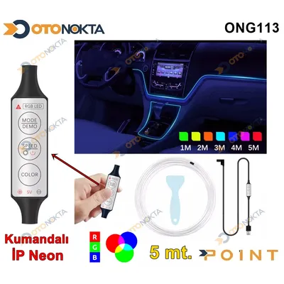 İp Neon 20 Renkli Rgb Modlü 5 Metre USB li