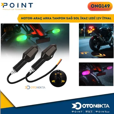 Motor-Araç Arka Tampon Sağ Sol İkaz Ledi 12V