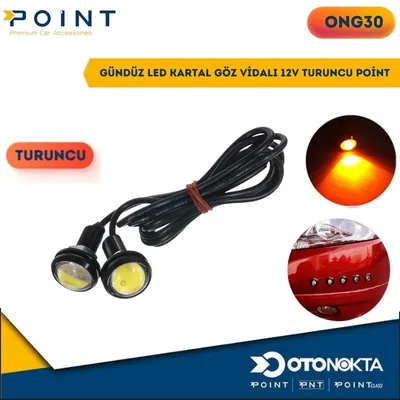 Gündüz LED Kartal Göz Vidalı 12V Turuncu
