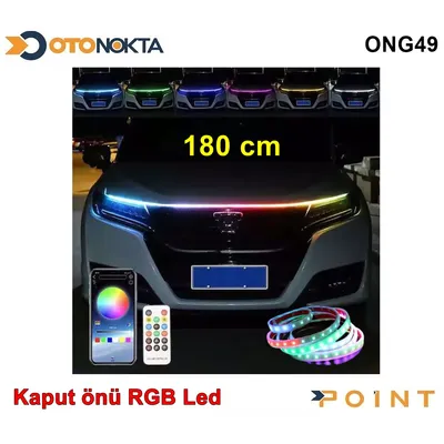 Kayar LED App Uygula Renkli Kaput Ucu 180 cm