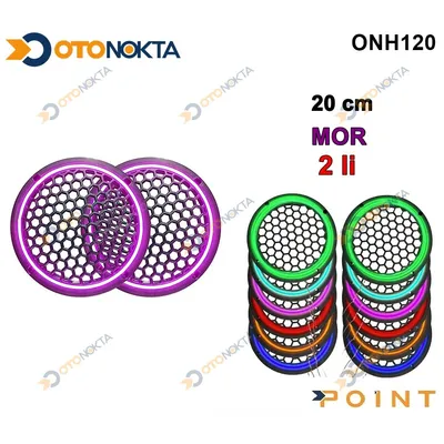 20 cm Hoparlör Kapağı Işıklı Mor