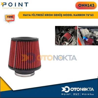 Hava Filtresi Krom Geniş Model Karbon 76*63