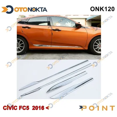 Honda Yan Kapı Çıtası Krom 4 Parça Civic 2016