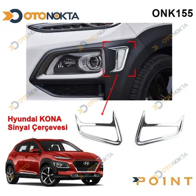 Hyundai Kona 2018+ Ön Sinyal Çerçevesi 2 Prç