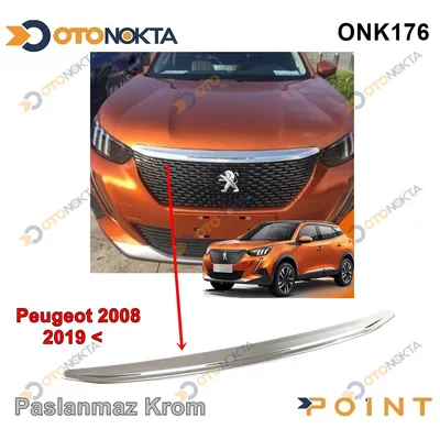 Peugeot 2008-2019+ Ön Kaput Çıtası Kromu 1 Prç