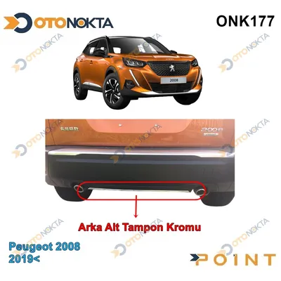 Peugeot 2008-2019+ Arka Alt Tampon Krom Çıtası