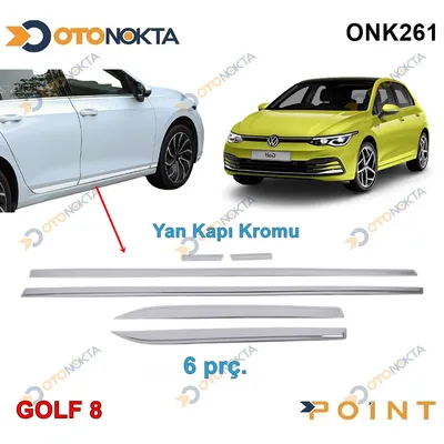 Volkswagen Yan Kapı Çıtası Krom 6 Prç Golf 8