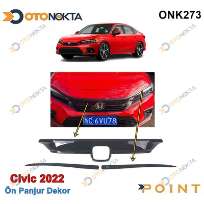 Ön Panjur Geçmeli P.black 3 Prç Civic 2022