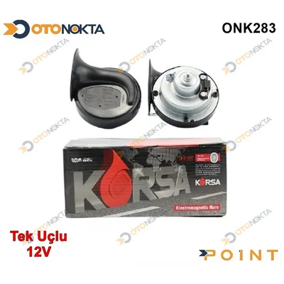 Korna Dadat Salyangoz Tek Uçlu 12V Korsa