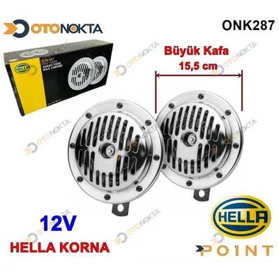 Korna Hella Büyük Kafa Süperton 12V Krom