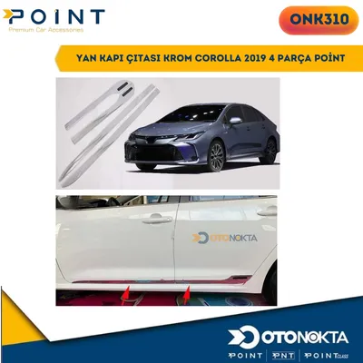 Yan Kapı Çıtası Krom Corolla 2019 4 Parça