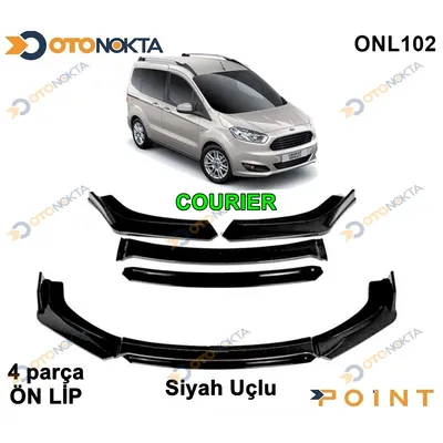 Araca Özel Tampon Altı Lip 4 Prç Siyah Ford Courier