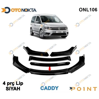Araca Özel Tampon Altı Lip 4 Prç Siyah Volkswagen Caddy