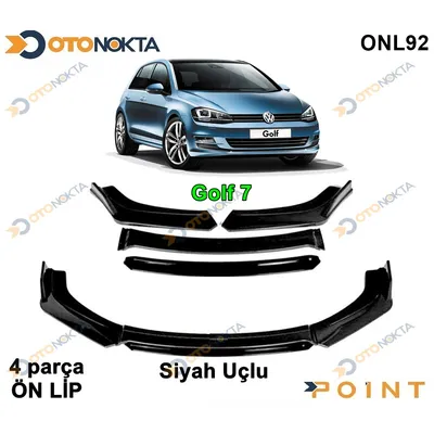 Araca Özel Tampon Altı Lip 4 Prç Siyah Volkswagen Golf 7