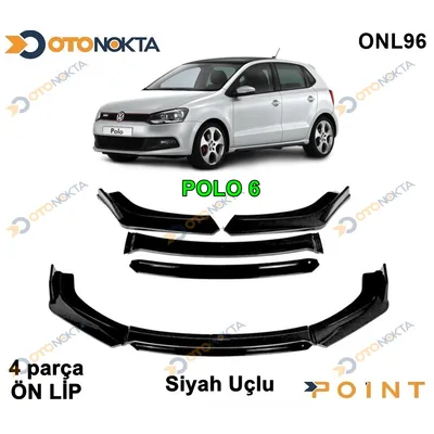 Araca Özel Tampon Altı Lip 4 Prç Siyah Volkswagen Polo 6R