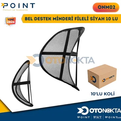 Bel Destek Minderi Fileli Siyah 10'lu