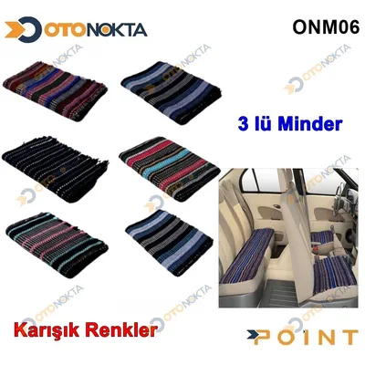 Minder Kilim Döşeme Serme 2+ 1 3'lü Karışık Renk