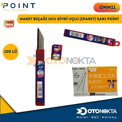 Maket Bıçağı Ucu Sivri Uçlu (1paket) Sarı