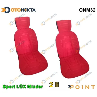 Minder Sport Lüx 2'li Alkantra Kumaş Kırmızı