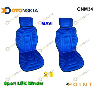 Minder Sport Lüx 2'li Alkantra Kumaş Mavi