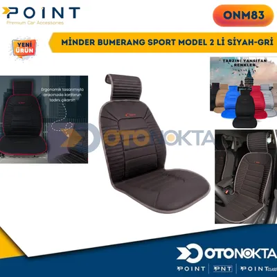 Minder Bumerang Sport Model 2'li Siyah-Gri