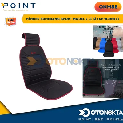 Minder Bumerang Sport Model 2'li Siyah-Kırmızı