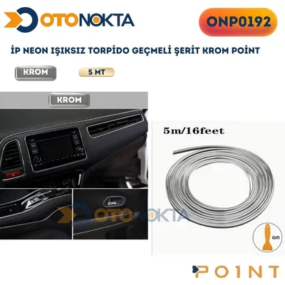 İp Neon Işıksız Torpido Geçmeli Şerit Krom