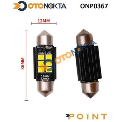 Sofit Ampul 12V 6 LED 36 mm Canbus Beyaz