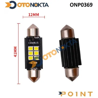 Sofit Ampul 12V 6 LED 41 mm Canbus Beyaz