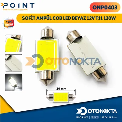 Sofit Ampul Cob LED Beyaz 12V T11 120W