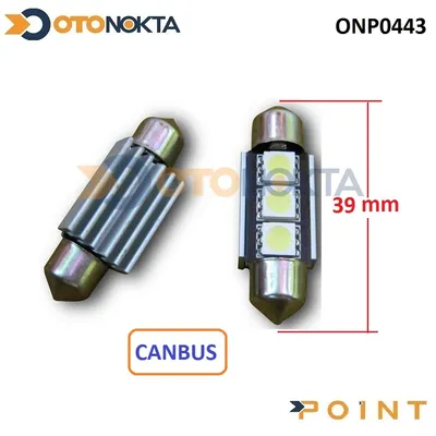 Sofit Ampul 4 LED 39 mm Canbus Beyaz