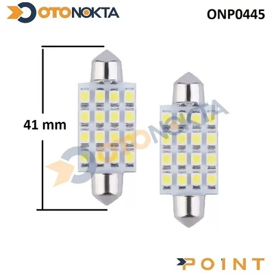 Sofit Ampul 16 LED 41 mm Beyaz