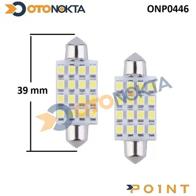 Sofit Ampul 16 LED 39 mm Beyaz