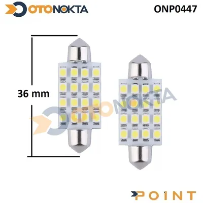 Sofit Ampul 16 LED 36 mm Beyaz