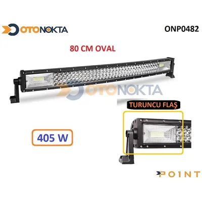 Off Road Sis 405W Oval Çakarlı Powerled 80 cm