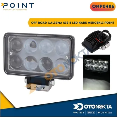 Off Road Çalışma Sis 8 LED Kare Mercekli