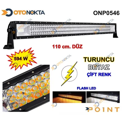 Off Road 594W 110 cm Düz Çift Renk Turuncu Beyaz