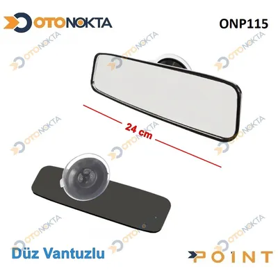 Ayna İç Vantuzlu 24 cm Siyah