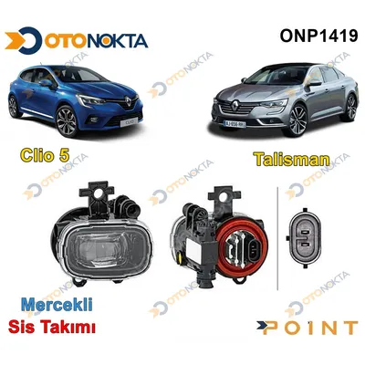 Sis Lambası Orjinal Clio 5 Talisman Mercekli 1419