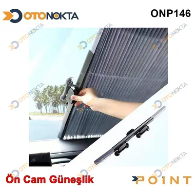 Güneşlik Ön Cam Trapez Model Siyah 70x150CM