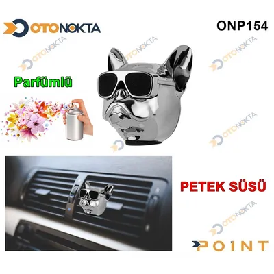 Araç İç Peteğe Geçmeli Pitbul Köpeği Süsü Krom
