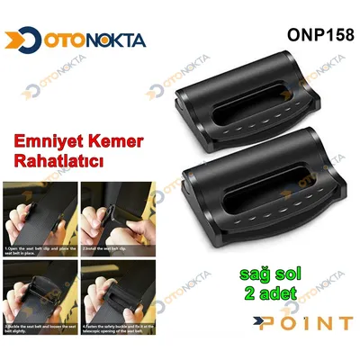 Emniyet Kemer Rahatlatıcı Siyah 2 Prç