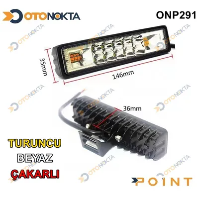 Off Road Çalışma La 28 LED 12V Turuncu Beyaz