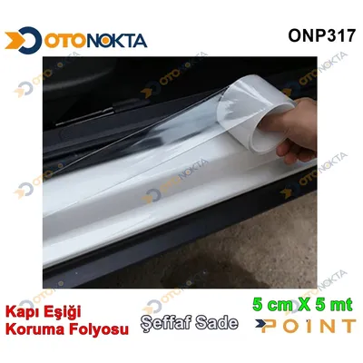Kapı Eşiği Koruma Folyosu Sade Şeffaf 5 mt